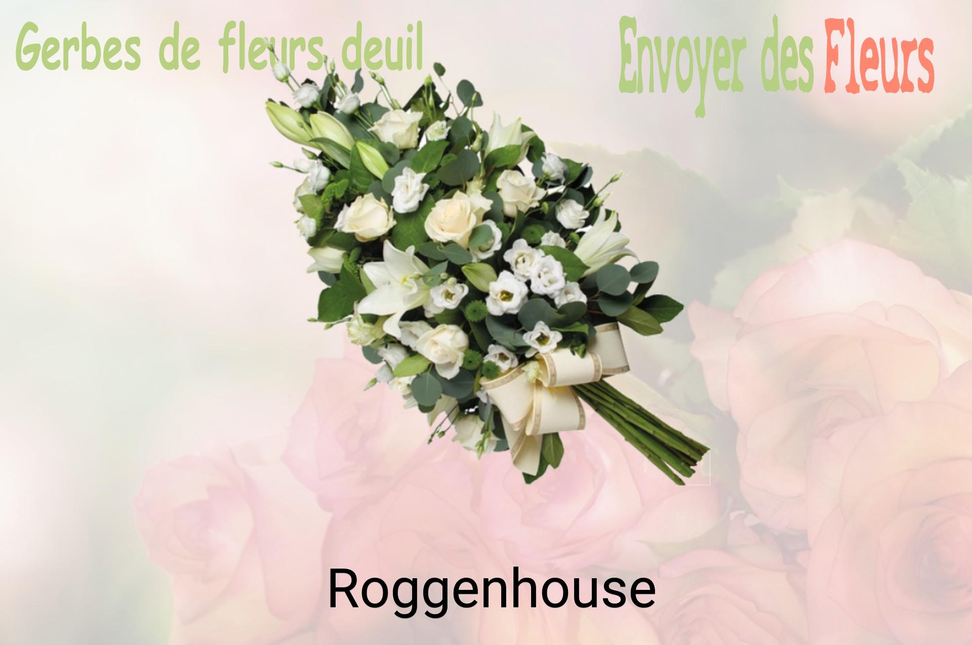 Gerbe de fleurs de deuil livrée à Roggenhouse